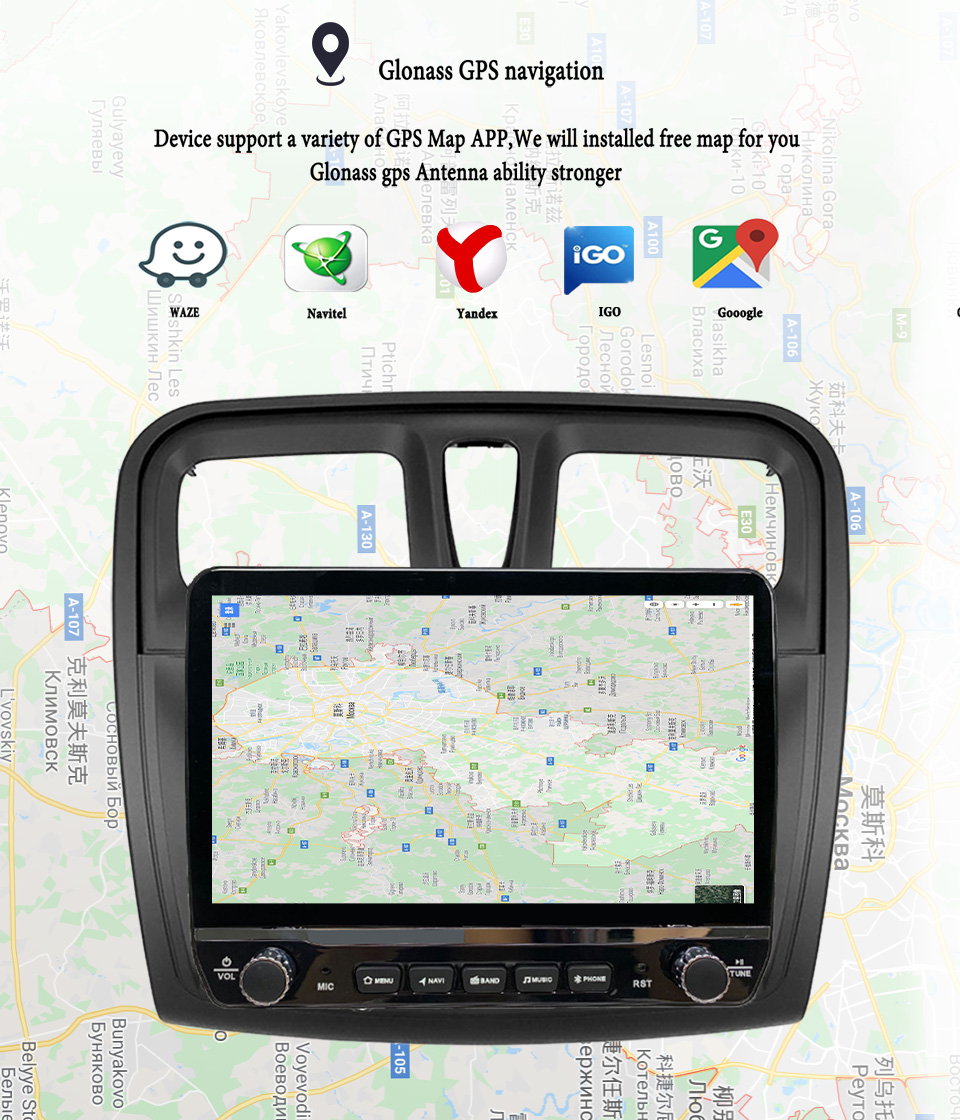 Tablet Danish Mobile & Accessories Photos - Renault Logan Sandero 2012-2019 için Android